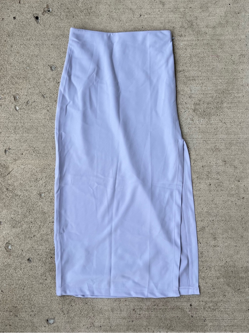 Urban Outfitters White Midi Skirt with Side Slit